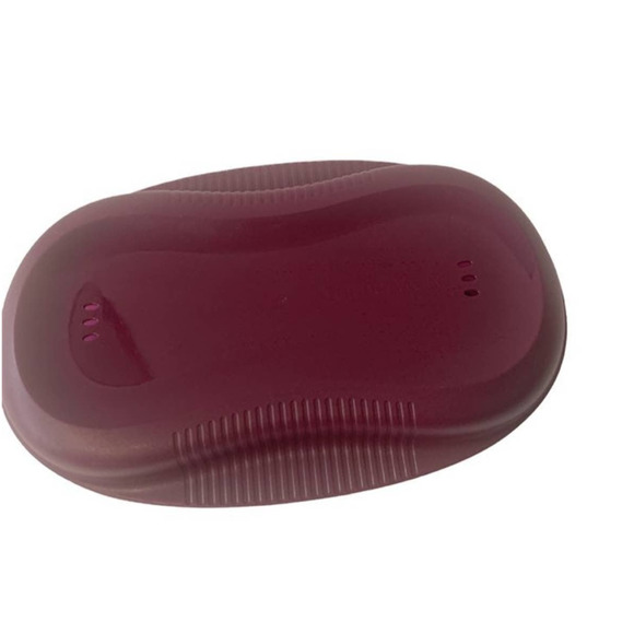 Tupperware Microwave Breakfast Maker Cooker Plum Purple 430ml Preowned - Picture 2 of 12